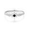 Silver Black Onyx Star Ring